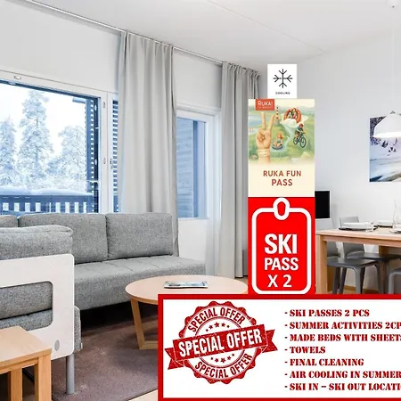 Апартаменты Rukahillchalet5 In - Out - Skipass & Summer Activities X2 *