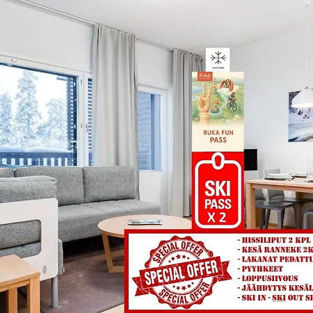 Rukahillchalet5 In - Out - Skipass & Summer Activities X2 Апартаменты *